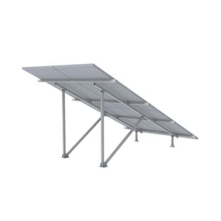 Montaje Para Panel Solar 2x2 Riel 5 De 2700mm Para Módulos Con Espesor De 3035mm Vel. De Viento Máx. 136km/h