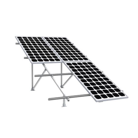 Montaje Para Panel Solar 2x2 Riel 5 De 2700mm Para Módulos Con Espesor De 3035mm Vel. De Viento Máx. 136km/h