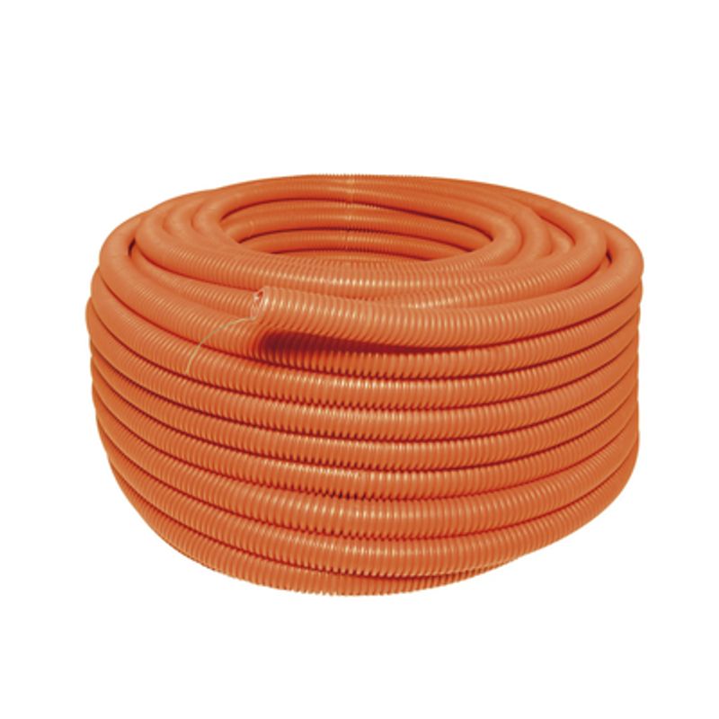 Manguera Flexible Reforzada 1/2 X 100 M /polietileno Alta Densidad Hdpe/ Con Guia /resistente A Intemperie.