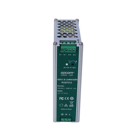 fuente de alimentación entrada 100240 vac salida 12 vcc  63 a  75 w  din rail226602