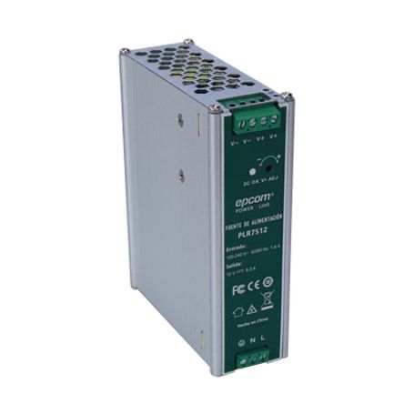 Fuente De Alimentación /entrada 100240 Vac /salida 12 Vcc / 6.3 A / 75 W / Din Rail