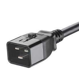 cable de alimentación eléctrica con bloqueo de seguridad de iec c20 a iec c19 60 cm de largo color negro paquete de 10 piezas22