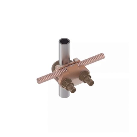 Conector Mecánico Para Cable Calibre 4 A 2/0 Awg / Paralelo O 90° A Tubo De 3/8 O Varilla De 5/8  3/4.