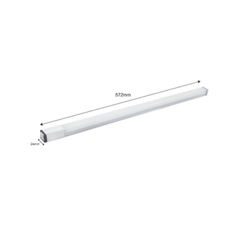 Luminario Led Tipo Regleta / 572 X 24 X 24 Mm / 127 Vca / Luz Blanca 6 500 °k / 900 Lm.