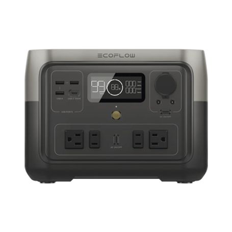 Ecoflow River 2 Max  Estación De Energia Portátil 512wh Litio Lfp / 4 Ac 500 W (max. 1000w) / 1 Usbc 100w / 3 Usb A 12w / Cargad