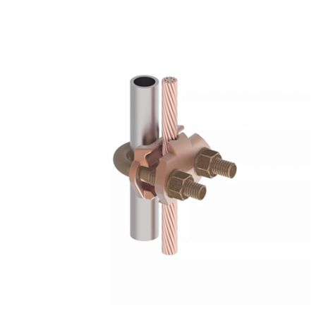 Conector Mecánico Para Cable Calibre 2/0 Awg A 250 Kcmil / Paralelo O 90° A Tubo De 3/8 O Varilla De 5/8  3/4.