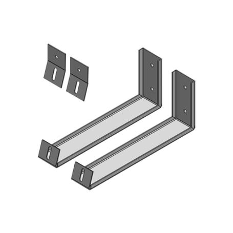 ángulos para soportar panel solar en pared uso solo para exhibición
