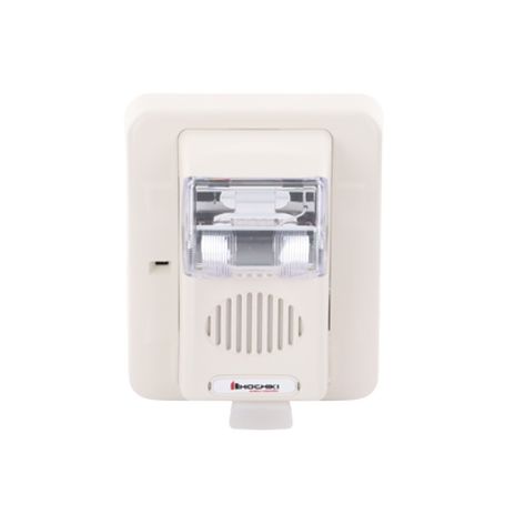 Sirena Estrobo Hochiki Color Blanco Alimentación 24 Vcc Multi Candela Montaje En Pared (050006030)