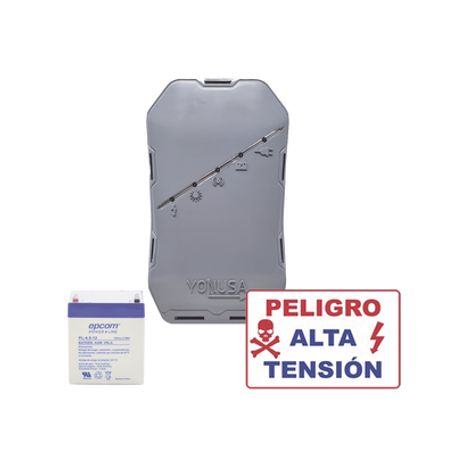 Kit Deenergizador 12000volts  .5 Joules / 500 Mts Lineales De Protección / Cercas Electrificadas / Llavero Incluido