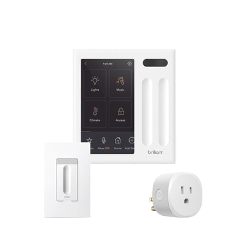 Kit 1 Pantalla De Control Touch 1 Apagadores Dimmer Y 1 Plug In