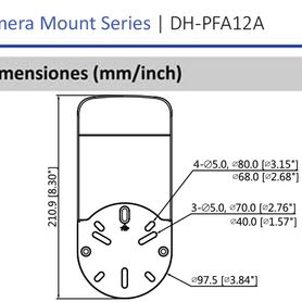 dahua pfa12a  caja de conexiones para camaras dahua compatible con camaras bullet y domo montaje en pared policarbonato21733