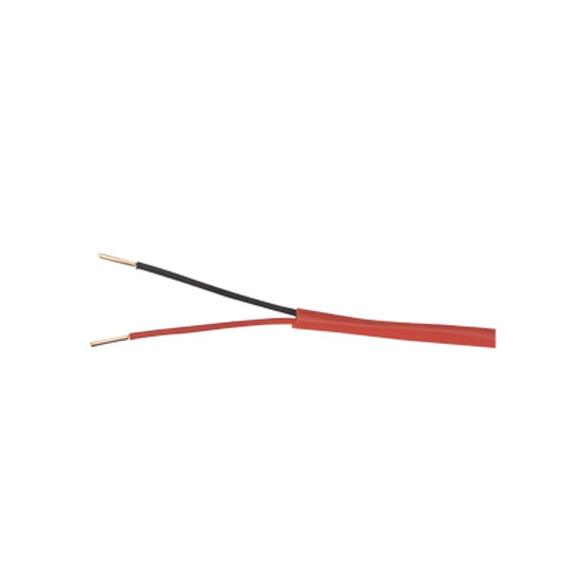 Cable De Alarma Contra Incendios Bobina De 305 Metros 2x16 Awg Color Rojo Tipo Fplr  (ul) Ft4 Ideal Para Sistemas De Detección D