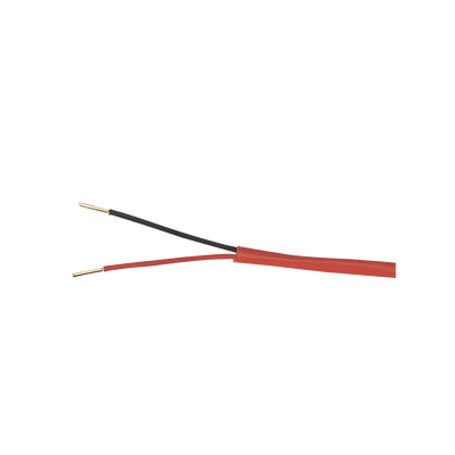 Cable De Alarma Contra Incendios Bobina De 305 Metros 2x16 Awg Color Rojo Tipo Fplr  (ul) Ft4 Ideal Para Sistemas De Detección D