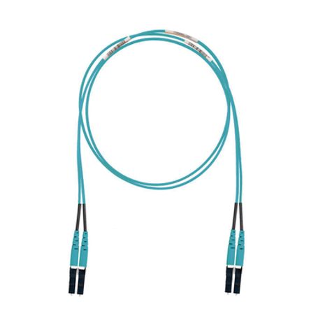 jumper de fibra optica multimodo 50125 om3 lclc duplex lszh cero halógenos color aqua 5 metros188604