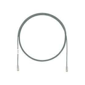 cable de parcheo utp cat6a cmlszh diámetro reducido 28awg color gris 1 ft