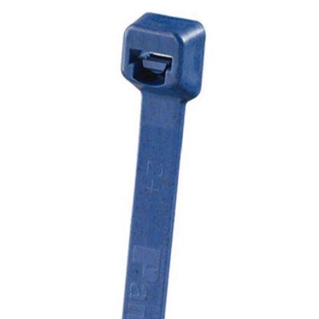 Cincho Panty® 203mm Largo X 3.4mm Ancho Intermedio De Polipropileno Y Metal Detectable Color Azul Oscuro. 100 Piezas