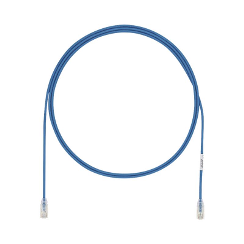 Cable De Parcheo Utp Cat6a Cm/lszh Diámetro Reducido (28awg) Color Azul 26 Ft