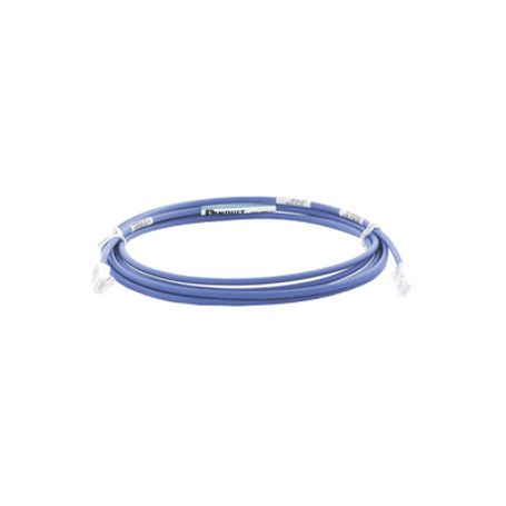 Cable De Parcheo Utp Cat6a Cm/lszh Diámetro Reducido (28awg) Color Azul 26 Ft