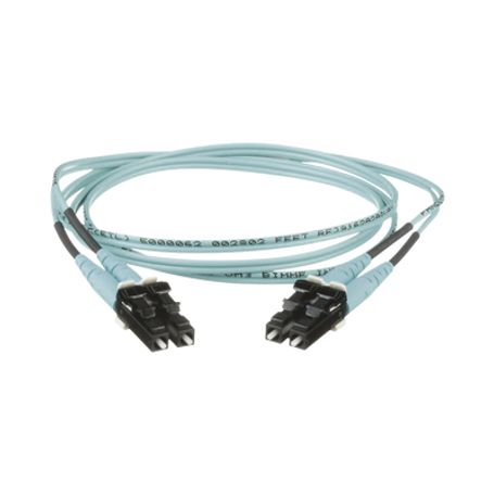 jumper de fibra optica multimodo 50125 om3 lclc duplex ofnr riser color aqua 8 metros