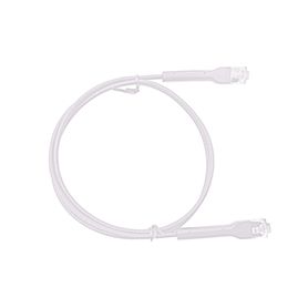 cable de parcheo ultra slim con bota flexible utp cat6a  020 cm blanco diámetro reducido227543