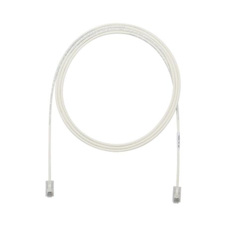cable de parcheo utp cat6a cmlszh diámetro reducido 28awg color blanco mate 30 ft