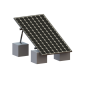 Montaje para Panel Solar, Riel \"8\" de 1400mm para Módulos con Espesor de 35mm, Velocidad de Viento Máx. 136km/h (20° a 45°)