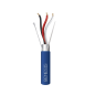 Bobina de 305 Metros de Cable 3x18 AWG / BLINDADO / Tipo FPLP, CMP, CL3P / Color Azul / Para Aplicaciones en Sistemas