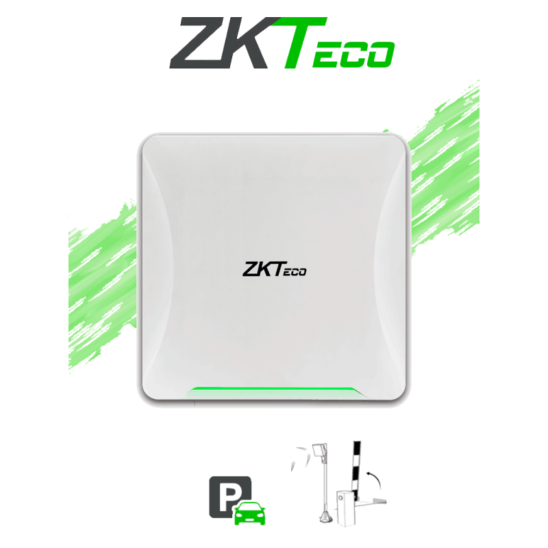 ZKTECO UHF10FPRO - Lector de Tarjetas UHF / Hasta 10 Mts / LED de estatus / Compatible con ZKT0980005 y ZTA151004