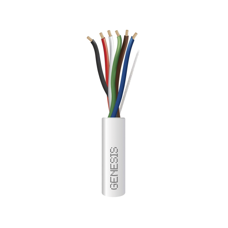 Bobina de 305 Metros / Cable de Cobre / 6x22 AWG / Tipo CMR-CL3R / Para Interior / Para Aplicaciones de Control de Acceso