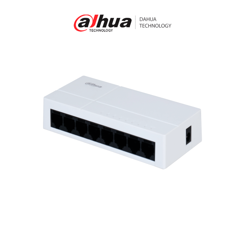 DAHUA DH-PFS3008-8GT-L-V2 - Switch para Escritorio 8 Puertos/ Gigabit Ethernet/ 10/100/1000/ Diseño Compacto/ Capa 2/ switching