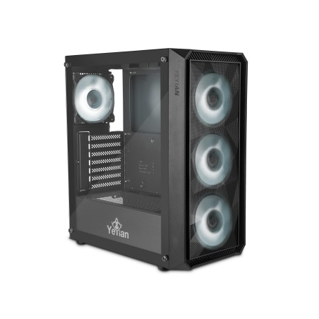 YEYIAN GABINETE PARA PC GAMING LANCER CON PANEL FRONTAL DE MALLA- MODELO: YCM-APLAN-01