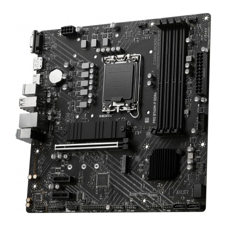 Motherboard MSI PRO B760M-P DDR4, Formato mATX, Socket LGA1700 (12va y 13va Generación)