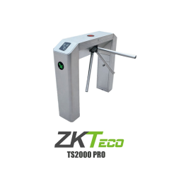 ZKTECO TS2000 Pro - Torniquete Tipo Puente Bidireccional/ Diseño Delgado/ Acero SUS304/ Carril 50 cm/ 25 a 48 Accesos x Min