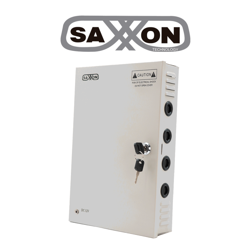 SAXXON SX30A18CH - Fuente de Poder Profesional 12 VCD / 30 Amperes / 18 Canales / 1.6 Amperes por Canal