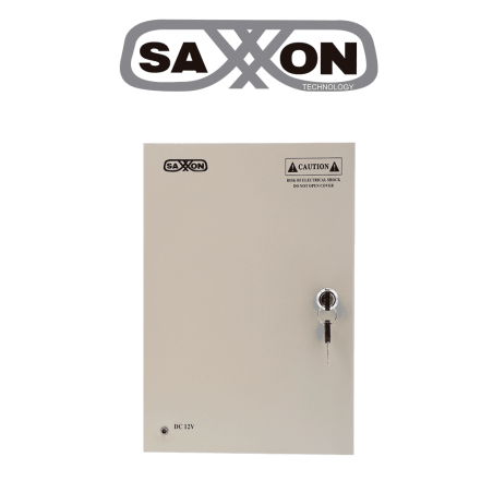 SAXXON SX20A9CH - Fuente de Poder Profesional 12 VCD / 20 Amperes / 9 Canales / 2.2 Amperes por Canal / Protección