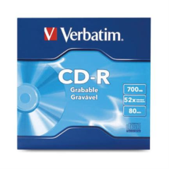 Disco VERBATIM CD-R 80min 700MB 52X Paquete C/50 Pzas