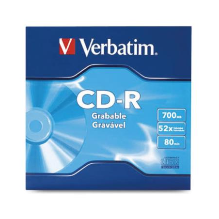 Disco VERBATIM CD-R 80min 700MB 52X Paquete C/50 Pzas