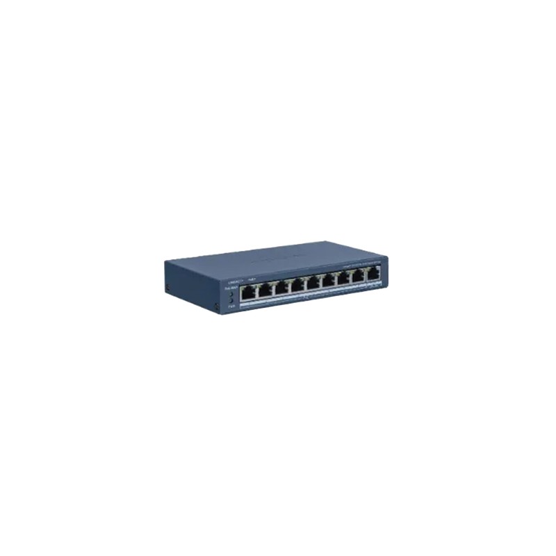 Switch Poe / No Administrable / 8 Puertos 10/100 Mbps Poe / 1 Puerto 1000 Mbps Uplink / Poe Hasta 300 Metros / 60 W