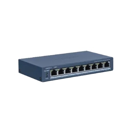 Switch Poe / No Administrable / 8 Puertos 10/100 Mbps Poe / 1 Puerto 1000 Mbps Uplink / Poe Hasta 300 Metros / 60 W