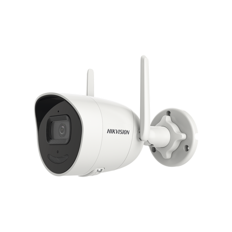 Bala IP 4 Megapixel / Lente 2.8 mm / 30 mts IR / Exterior IP66 / Wi-Fi / WDR 120 dB / H.265 / Micrófono y Bocina Interconstruido