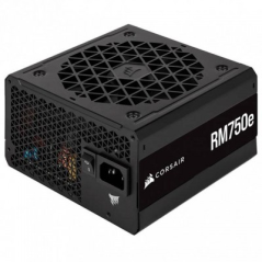 Fuente de Poder Corsair RM750e - 750w, Negro, Low Noise, 80 Plus Gold, Full Modular, REFURBISHED - CP-9020262-NA/RF