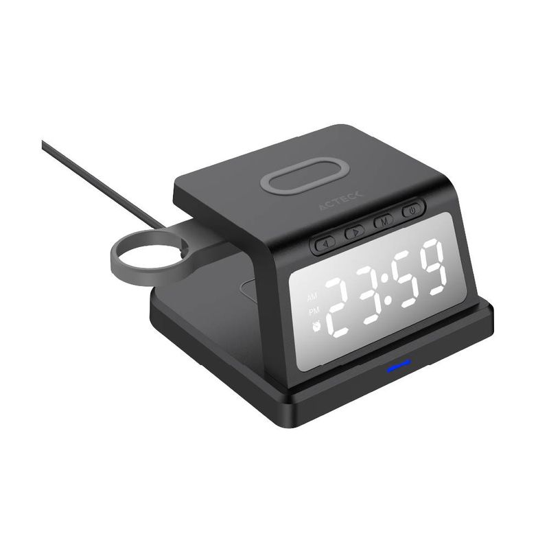 Cargador con Reloj para Escritorio ENERGON S MATE CI730 Acteck NMG-30U2