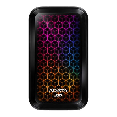 Unidad de estado solido Externo ADATA 512GB USBC (USB 3.2 Gen 2). Con velocidades de lectura/escritura de 1000/800 MB/s. ASE770G