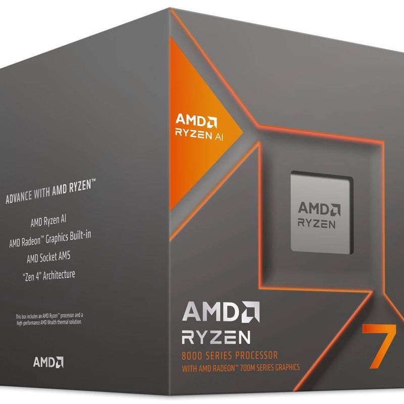 AMD RYZEN 7 8700G 8 núcleos Socket AM5 Con Ventilador Con Gráficos Incluidos. NMG-30U2