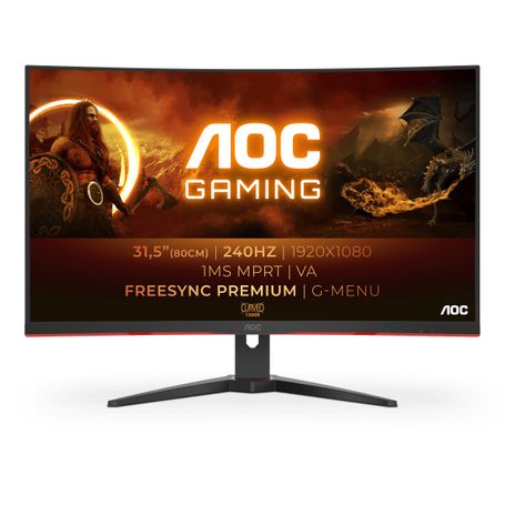 Monitor AOC Modelo C32G2ZE Brillo 300cd/m2 (Typical) Tiempo de respuesta 0.5ms (MPRT) NMG-30U2