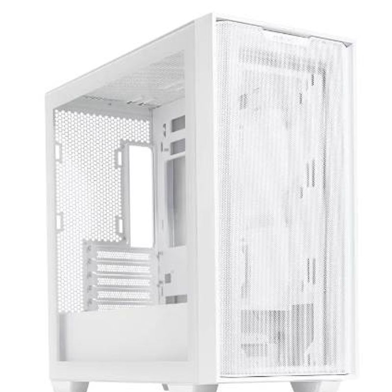 Gabinete ASUS A21 Case con Ventana MiniTower Micro ATX MiniITX USB 3.0 sin Fuente Blanco NMG-30U2