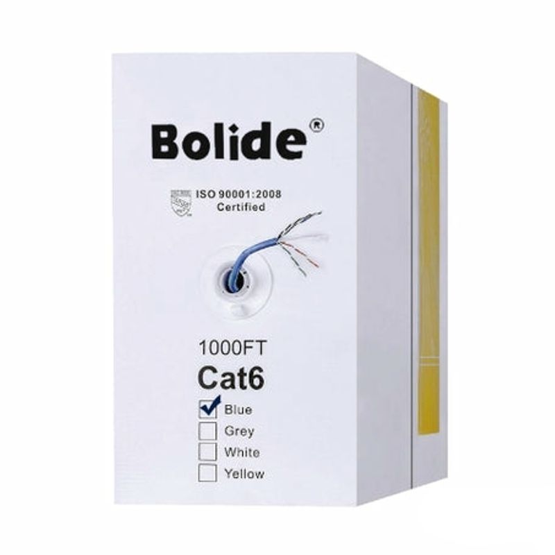 Cable de red Bolide BP0033/CAT6/CMRWhite 305m Blanco Interior Cat6 100 Cobre NMG-30U2