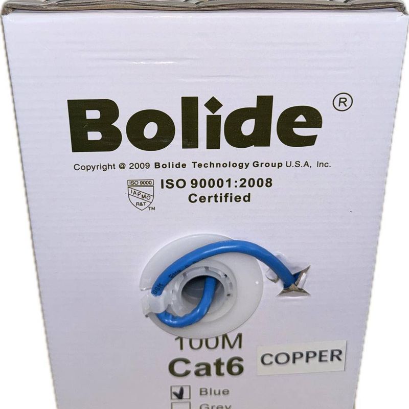 Cable de red Bolide BP0033/CAT6/CMX100 100 m Azul Cat6 100 Cobre NMG-30U2