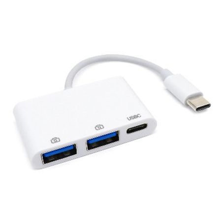 Convertidor USB V3.0 Tipo C a USB Tipo C 2 U BROBOTIX 6000311 Blanco NMG-30U2