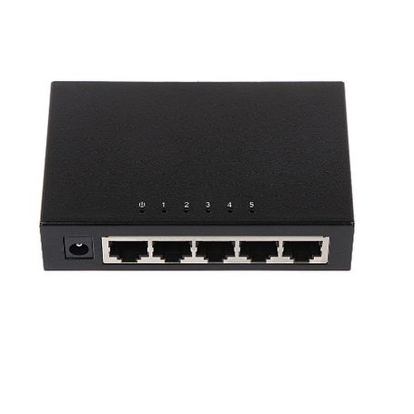 Dahua Pfs30055gt  Switch Gigabit De 5 Puertos No Administrable/ Capa 2/ 10/100/1000 Baset/ Carcasa Metalica/ Switching 10g/ Tasa